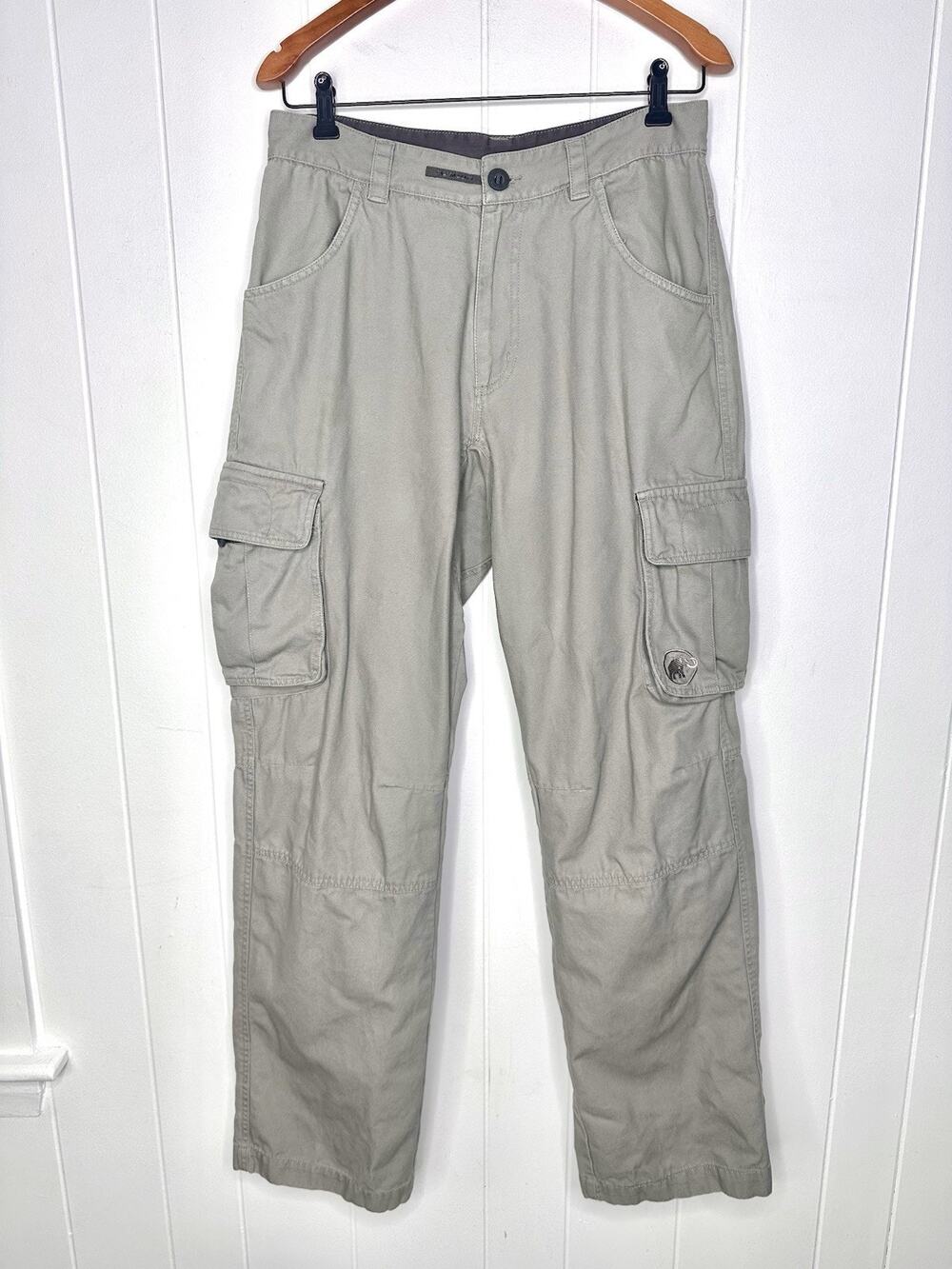 Mammut Men’s 31x33 (tag 48) Cotton Loose Fit Hiking Cargo pants - Beige